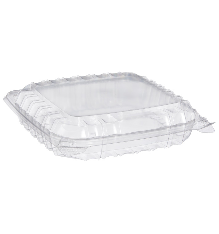 Plastic Hinged Deli Container OPS 3 Compartments "Clear Seal" 335ml (250 Units)