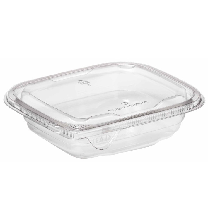 Plastic Deli Container PET Tamper-Evident 250ml 14x12x3cm (84 Units)