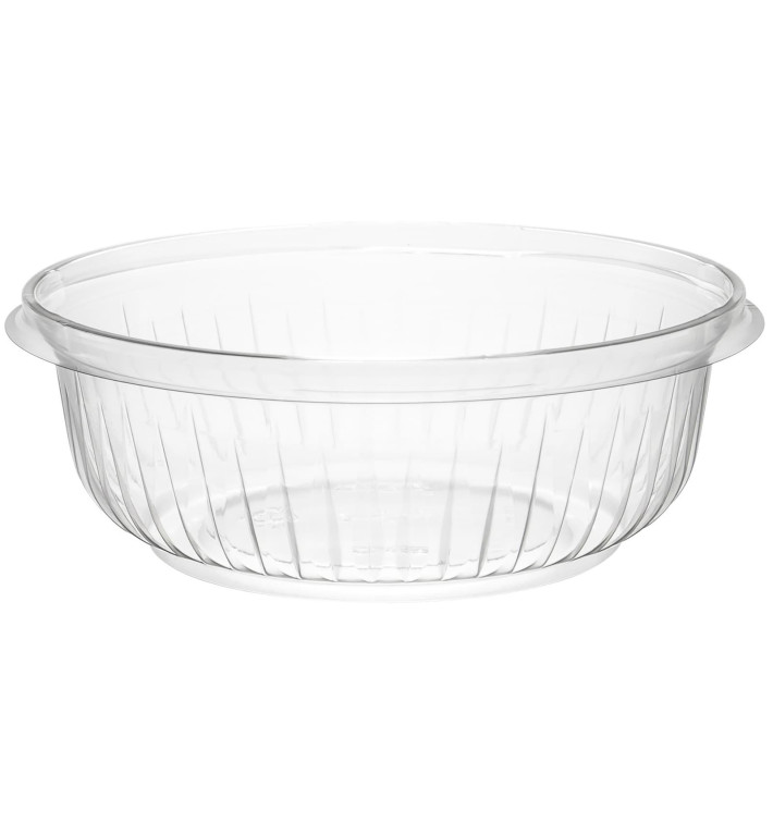 Plastic Salad Bowl PET "PresentaBowls" Clear 360ml Ø15cm (63 Units)  