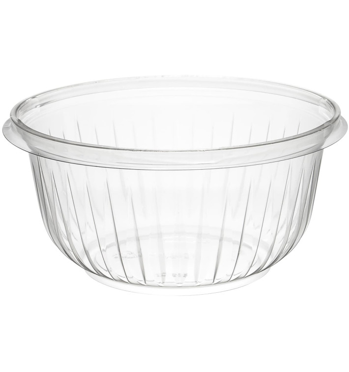 Plastic Salad Bowl PET "PresentaBowls" Clear 475ml Ø15cm (63 Units)  