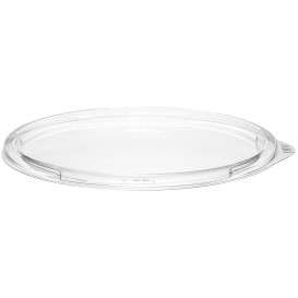 Plastic Lid PET for Salad Bowl Flat Clear Ø15cm (63 Units)  