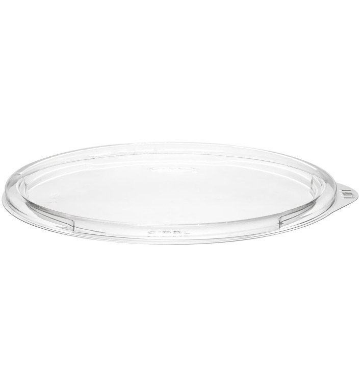 Plastic Lid PET for Salad Bowl Flat Clear Ø15cm (63 Units)  