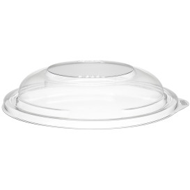 Plastic High Dome Lid PET for Salad Bowl Clear Ø15cm (63 Units)  