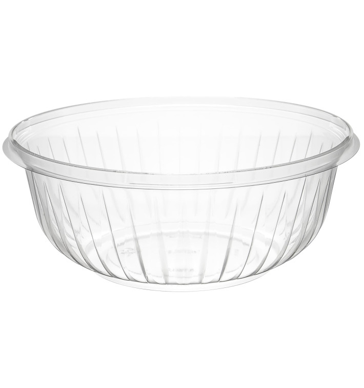 Plastic Salad Bowl PET "PresentaBowls" Clear 950ml Ø18,3cm (63 Units)  