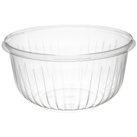 Plastic Salad Bowl PET "PresentaBowls" Clear 1420ml Ø18,3cm (252 Units)