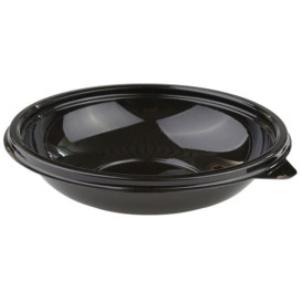 Plastic Bowl PET Black 250ml Ø14cm (50 Units) 