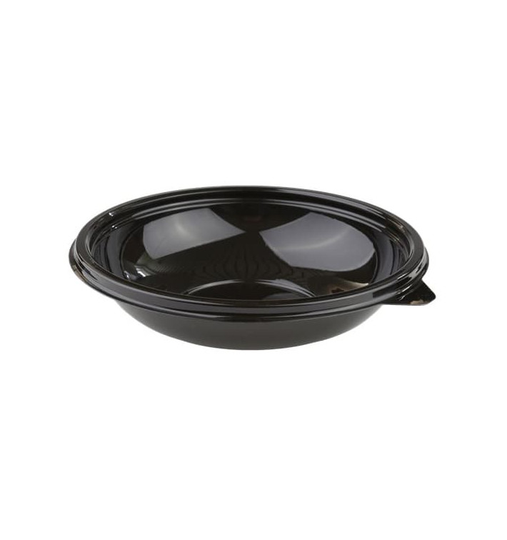 Plastic Bowl PET Black 250ml Ø14cm (50 Units) 