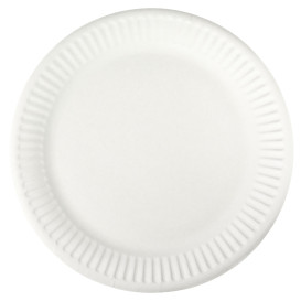 Paper Plate White 18,5 cm (100 Units)  