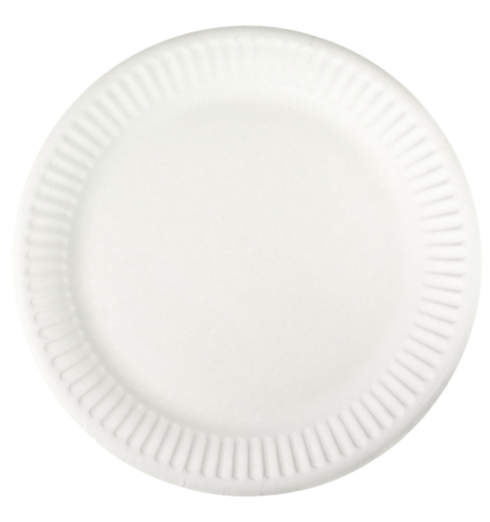 Paper Plate White 18,5 cm (100 Units)  