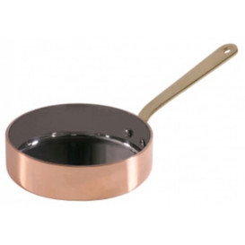 Serving Mini Fry Pan Tray Steel Copper Ø12x3,5cm (6 Units)