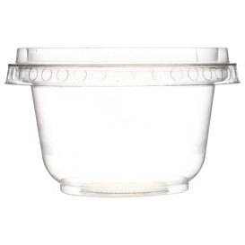 Plastic Container PS Crystal 220ml Ø9,5cm (104 Units)