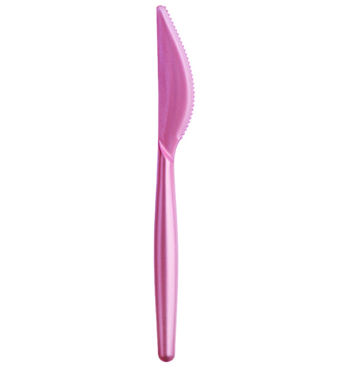 Plastic Knife PS "Easy" Peach Pearl 18,5cm (20 Units) 