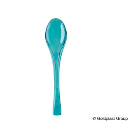 Plastic Spoon PS "Fly" Turquoise Clear 14,5cm (50 Units) 