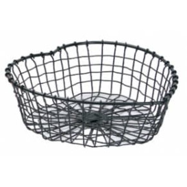 Serving Basket Containers Steel Heart Shape Black 28x27x9cm (6 Units)