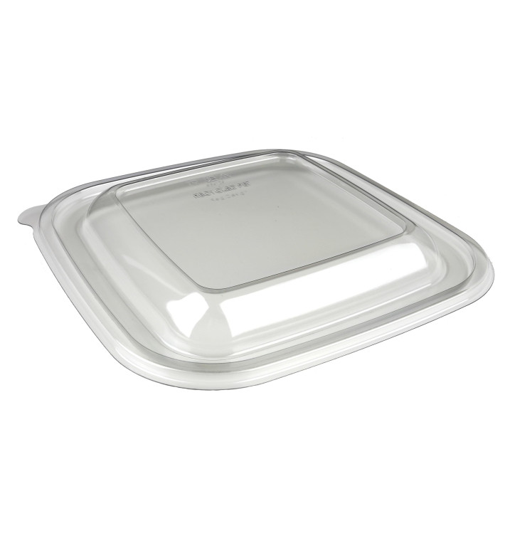 Plastic Lid for Bowl PET Heat Sealable de 12x12x7cm (300 Units)