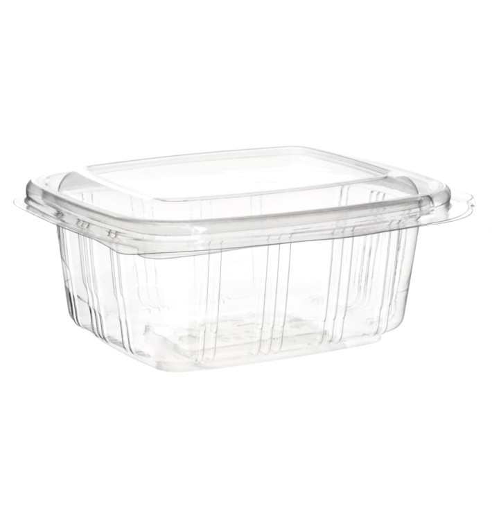 Plastic Hinged Deli Container PET High Dome Lid 250ml (50 Units) 