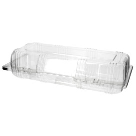 Plastic Hinged Bakery Container PET 24x10x6cm (20 Units) 