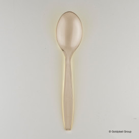 Plastic Spoon PS Premium Beige 19cm (1000 Units)