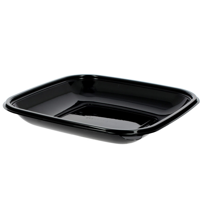 Plastic Bowl PET Black 500ml 190x190x30mm (300 Units)