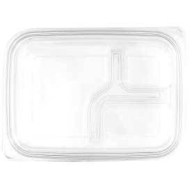 Plastic Lid for Deli Container PET Flat 22x16cm (75 Units)  