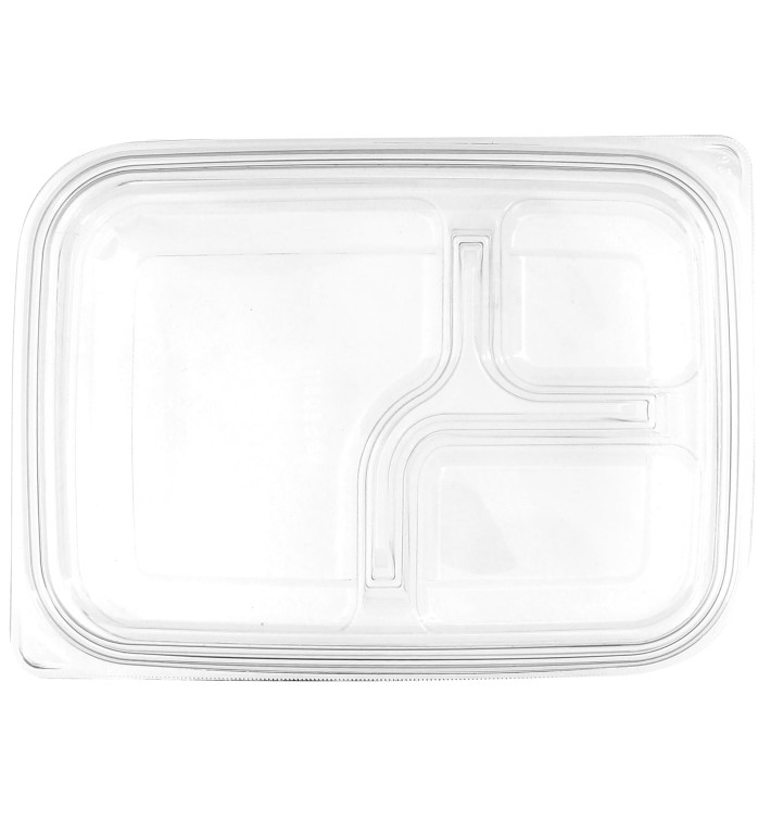 Plastic Lid for Deli Container PET Flat 22x16cm (75 Units)  