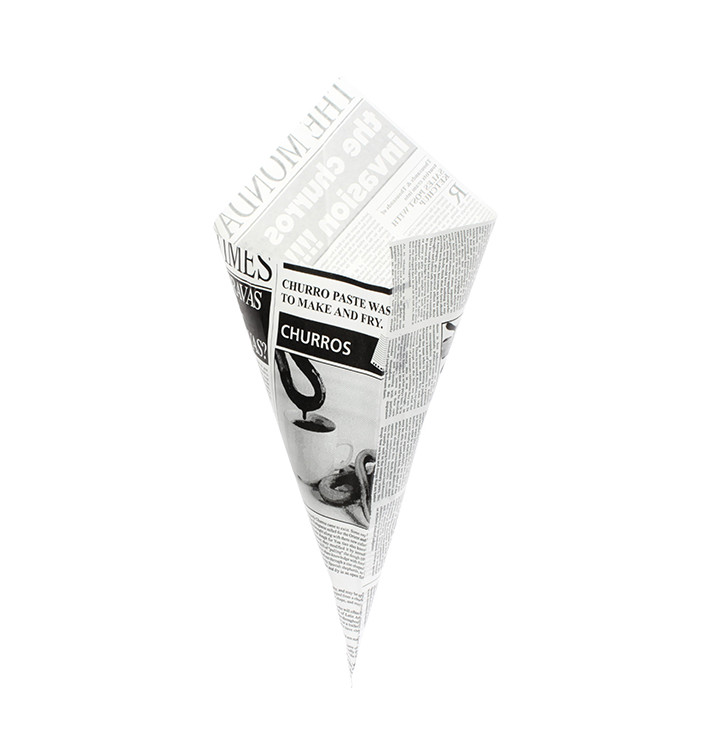 Paper Food Cone Grease-Proof "Times" 42cm 600g (1.000 Units)