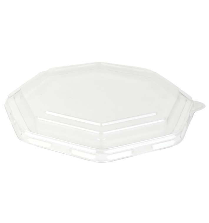 Plastic Lid PET for Container Hexagon Shape 23x23cm (50 Units)