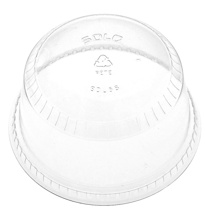 Plastic Dome Lid PET Crystal Ø9,2cm (50 Units) 