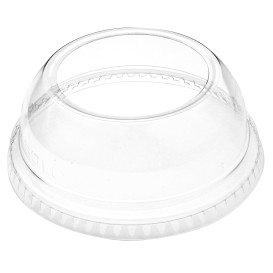 Plastic Dome Lid PET Crystal Single Opening Ø9,2cm (1000 Units)