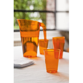 Plastic Jar PS Reusable Orange 1.500 ml  (1 Unit)