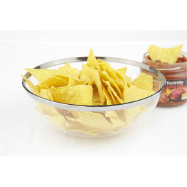 Plastic Bowl with Rim PS Crystal Hard 400ml Ø14cm (8 Units) 