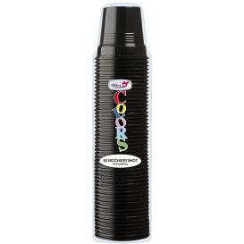 Plastic Shot PS Black 80ml Ø5,7cm (50 Units) 