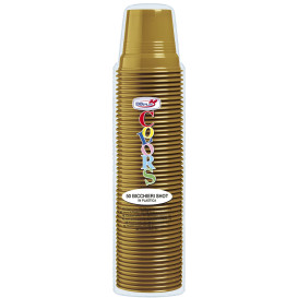 Plastic Shot PS Gold 80ml Ø5,7cm (50 Units) 