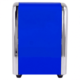 Napkin Steel Dispenser "Miniservis" Blue 10,5x9,7x14cm (12 Units)