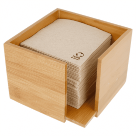 Bamboo Napkin Holder 13,5x13,5x10cm (1 Unit) 