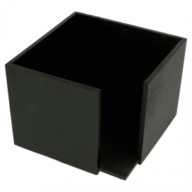 Bamboo Napkin Holder Black 13,5x13,5x10cm (1 Unit) 