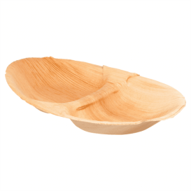 Palm Leaf Tray Oval Shape 2C 27x15x2,5cm (200 Units)