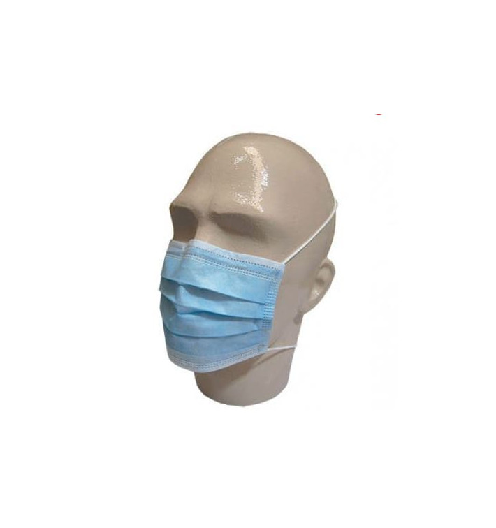 Disposable Surgical Mask Rectangular Shape "TST" Blue 3C (1000 Units)