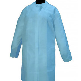 Disposable Lab Coat "Cadete" "TST" PP Velcro 35gr Blue (1 Unit) 