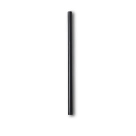 Plastic Straw Straight PLA Wrapped Black Ø0,6cm 14cm (250 Units)