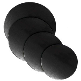 Paper Cake Circle Black 24cm (100 Units)  