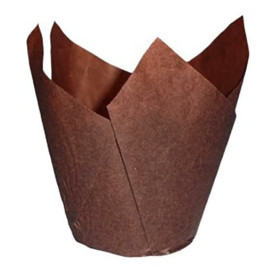 Cupcake Liner Tulip shape Brown Ø5x5/8cm (2000 Units)