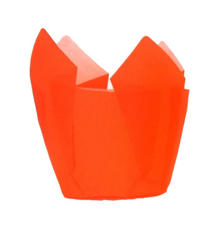 Cupcake Liner Tulip shape Orange Ø5x5/8cm (2000 Units)