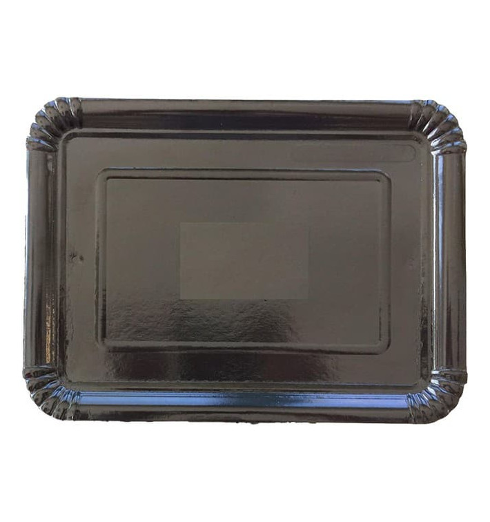 Paper Tray Rectangular shape Black 14x21 cm (100 Units)  