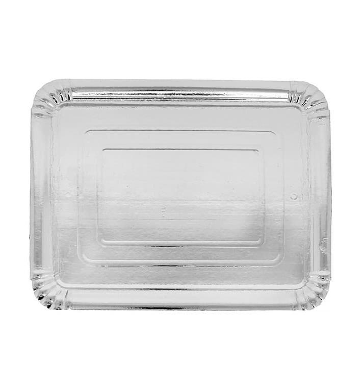 Paper Tray Rectangular shape Silver 22x28 cm (100 Units)  