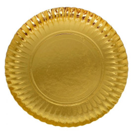 Paper Plate Round Shape Gold 16cm (1400 Units)  