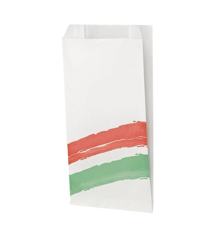 Paper Burger Bag Grease-Proof Design 14+7x27cm (125 Units)  