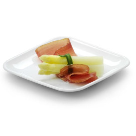 Sugarcane Mini Plate Square Shape White 6,5x6,5 cm (600 Units)