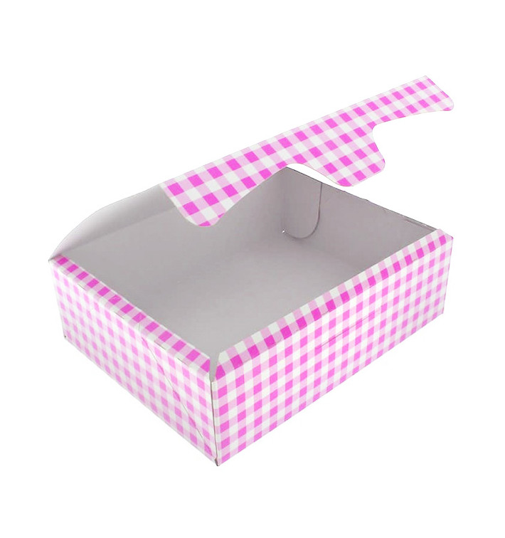 Paper Bakery Box Pink 20,4x15,8x6cm 1kg (200 Units)