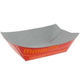 Paper Food Boat Tray 350ml 10,6x7,3x4,5cm (25 Units) 